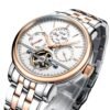 iw carnival men watch automatic movement mechanical wrist waterproof business synthetic sapphire mirror multifunctional watches silvery gold white