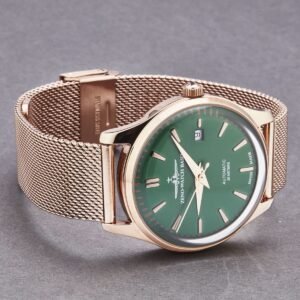 zeno men's 'jules classic' limited edition green dial rose gold plated bracelet automatic watch 4942 2824pgrg81