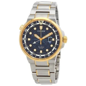 citizen | eco drive endeavor blue dial men's watch bj7144 52l