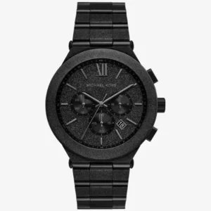 michael kors | oversized billie frosted black tone watch