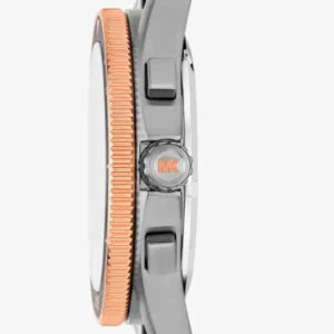 michael kors | oversized maritime gunmetal and silicone watch