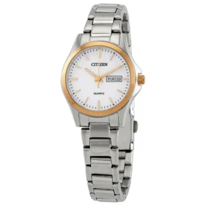 citizen | quartz white dial ladies watch eq0596 87a