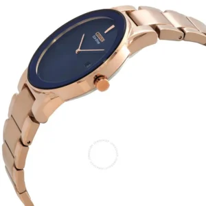 citizen | eco drive blue dial rose gold tone men's watch au1066 80l