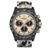 cronusart men chronograph watch 40mm carbon fibre case automatic mechanical wristwatch 5atm luminous sapphire camouflage dial