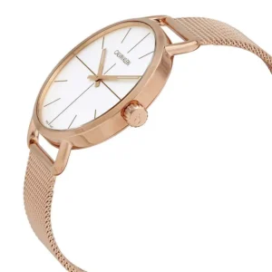 calvin klein | even quartz silver dial ladies watch k7b21626
