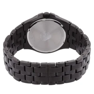 bulova | quartz crystal black dial men's watch & dog tag 98k101