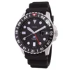 fossil | blue gmt quartz black dial men's watch fs6036