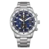 citizen | aviator eco drive chronograph blue dial men's watch ca0880 58l